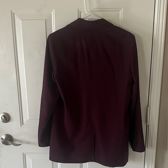 Women's Rich Burgundy Blazer - Picture 4 of 5
